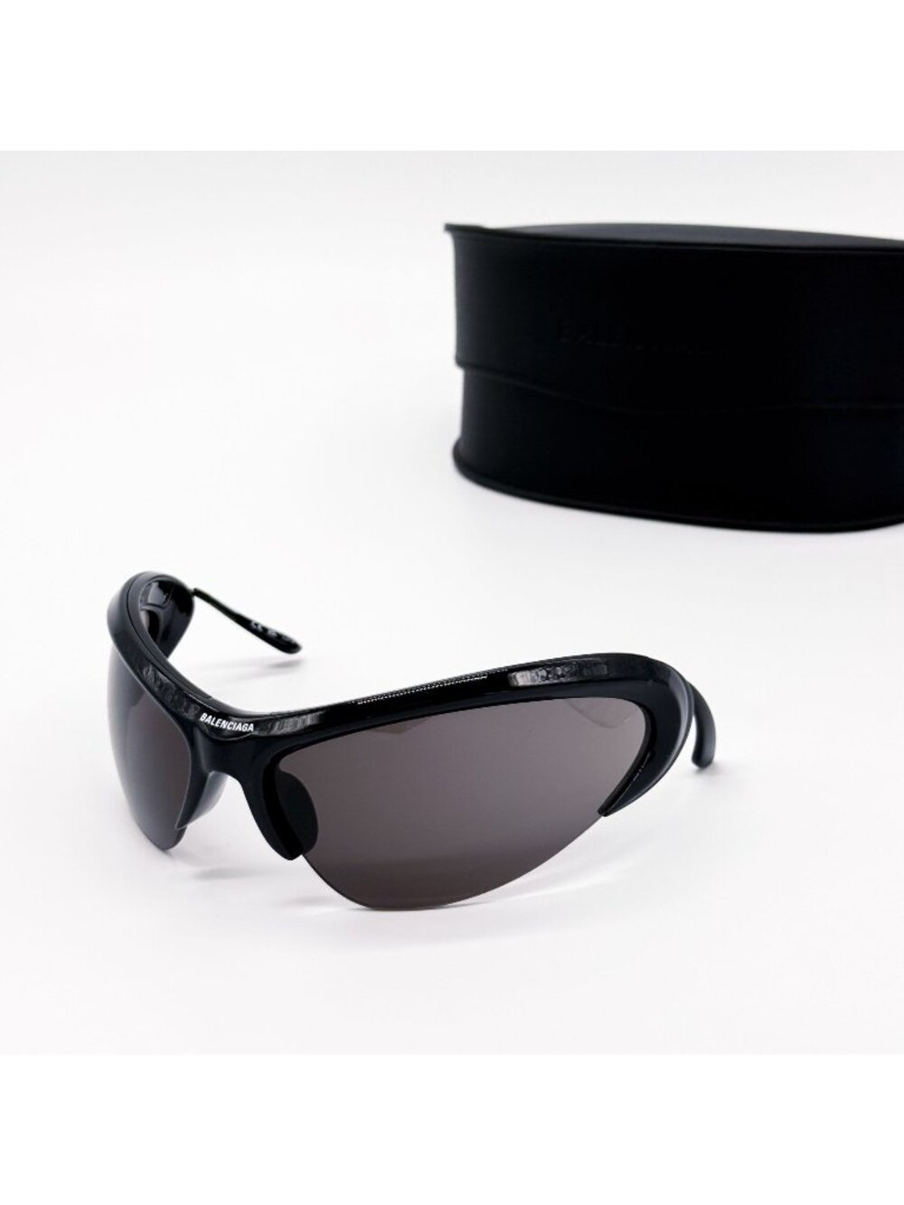 NEW BALENCIAGA BB0232S 001 SUNGLASSES BLACK UNISEX EYEWEAR BALENCIAGA - Picture 2 of 12